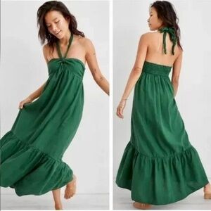 Aerie Green Maxi Dress